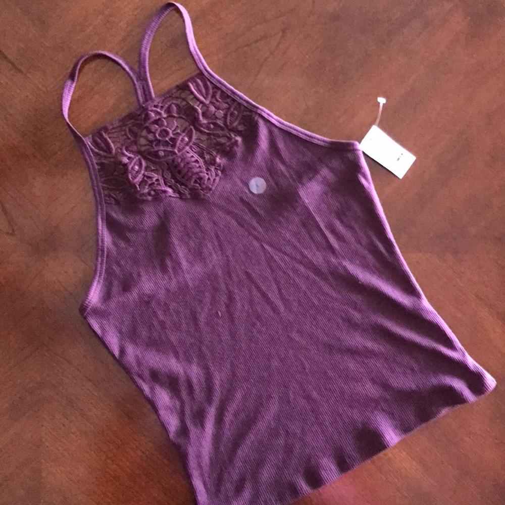 Aeropostale tank with Lace detail at the neck