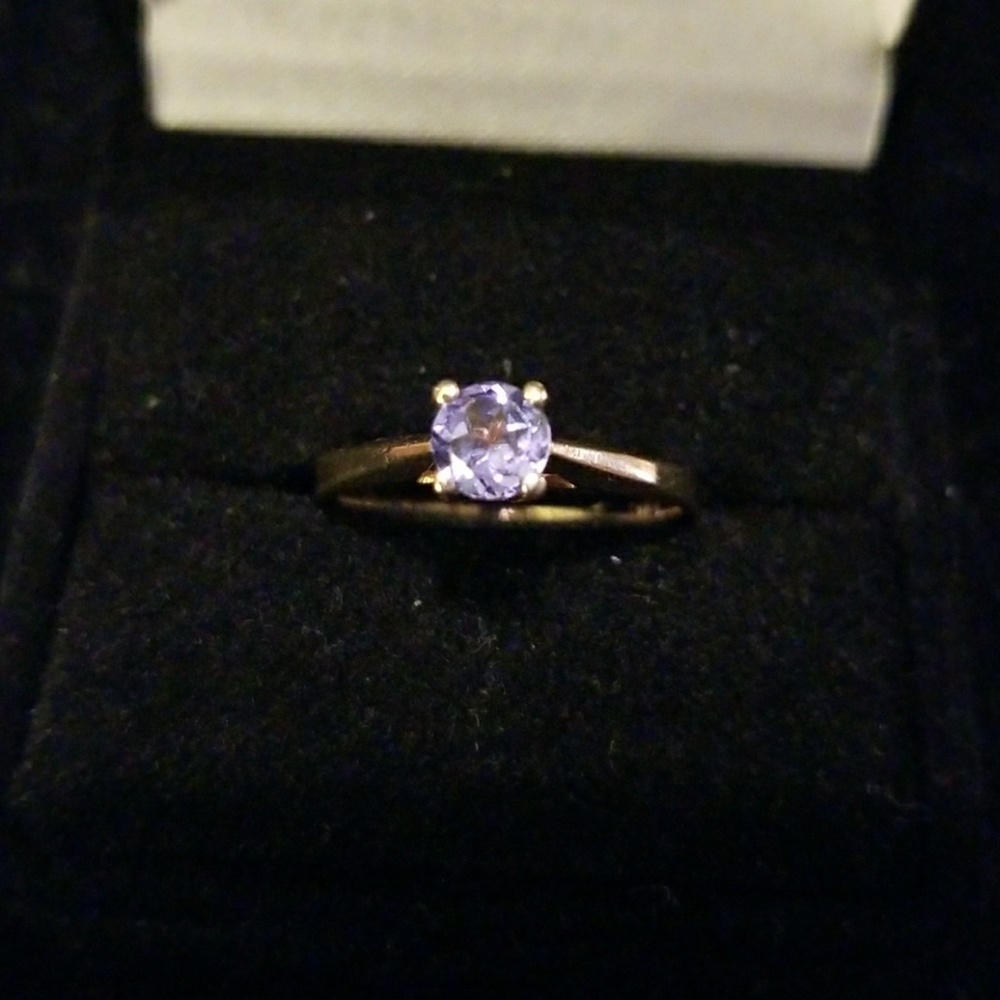 14kt YG and 1/2 kt Tanzanite Ring, Size 6!