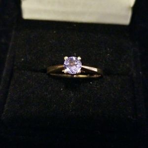 14kt YG and 1/2 kt Tanzanite Ring, Size 6!