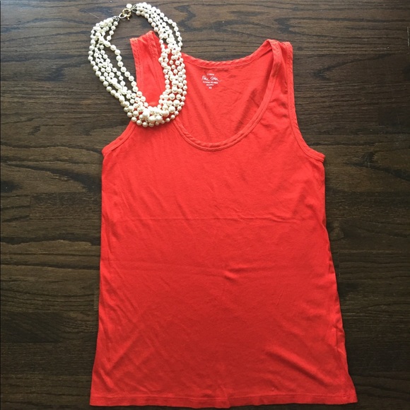 J. Crew Tops - J. Crew Orange Tank, Size XS