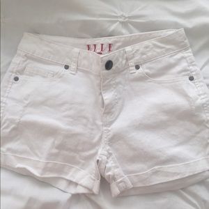 Elle white shorts