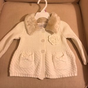 Girl's Faux Fur sweater NWT