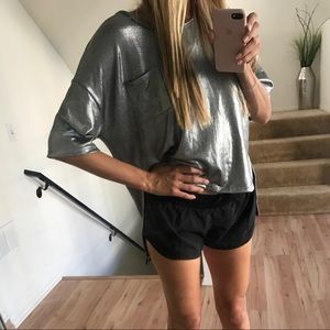 Michael Stars silver top