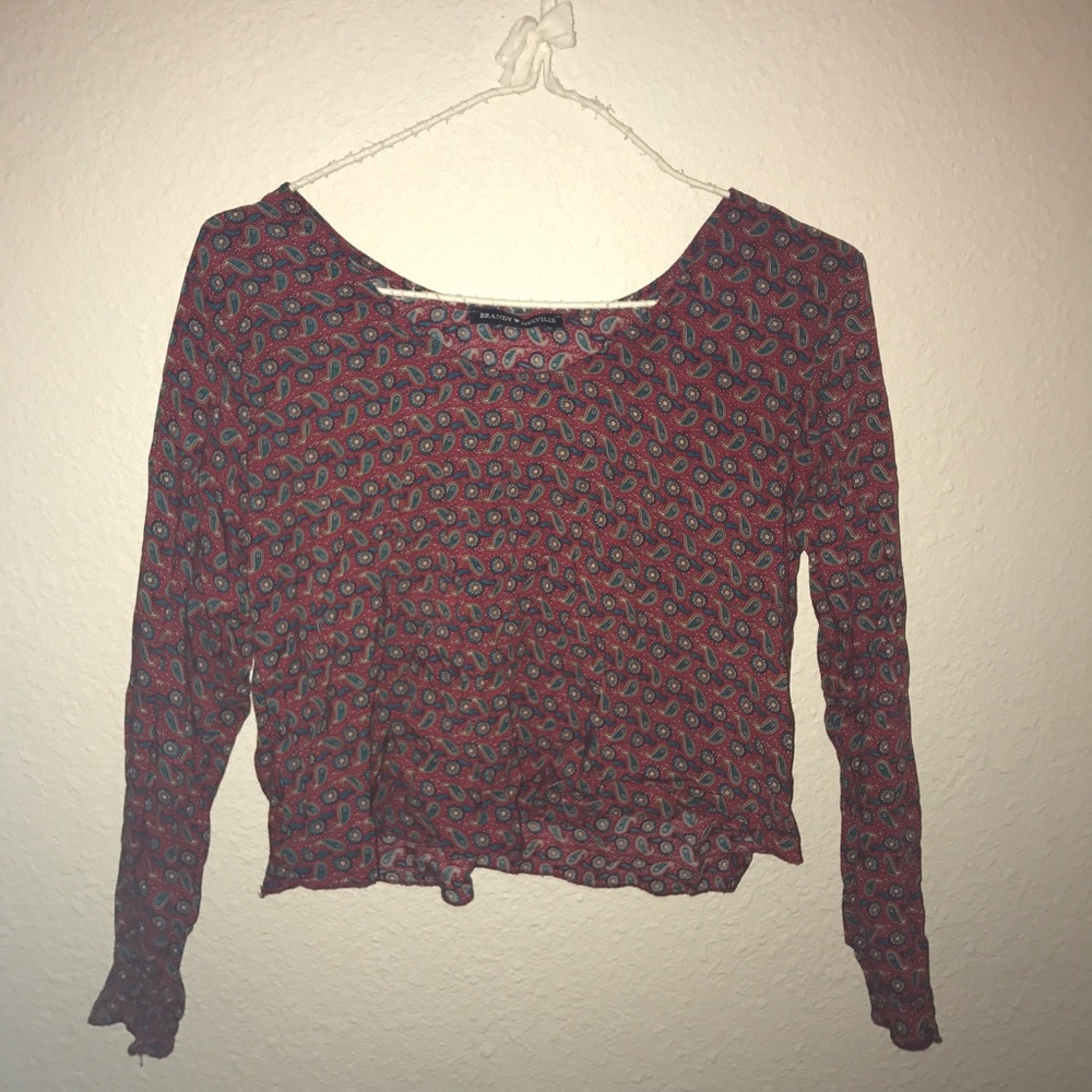 Red brandy melville  casual flowy top