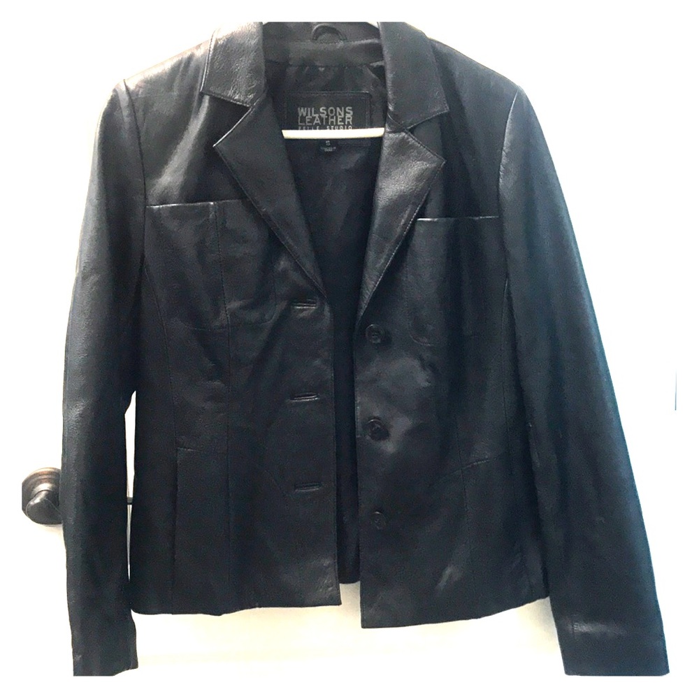 Wilsons Leather Jacket Blazer - Small