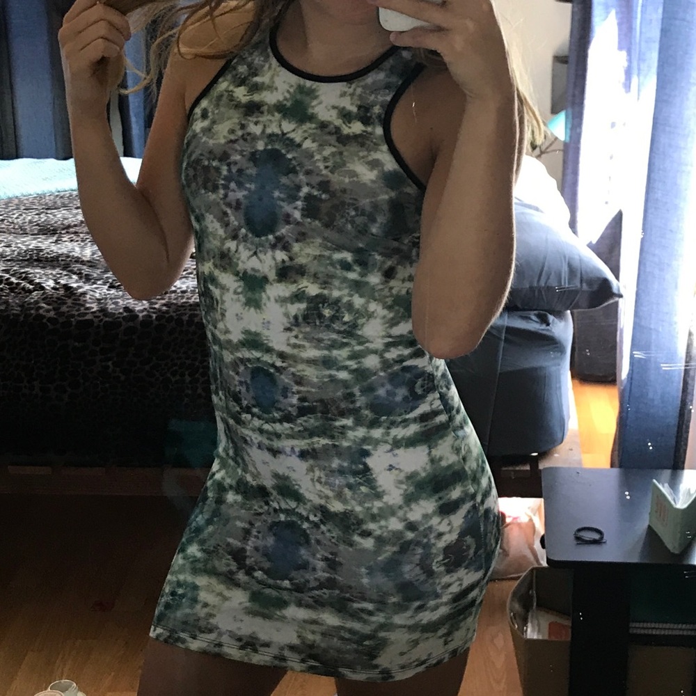 Tie dye bodycon dress