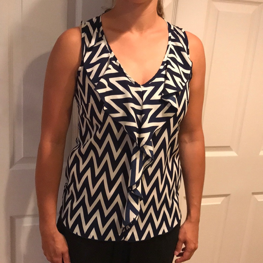 Charlotte Russe Chevron Tank Top