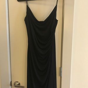 LAUNDRY BLACK SILKY DRESS