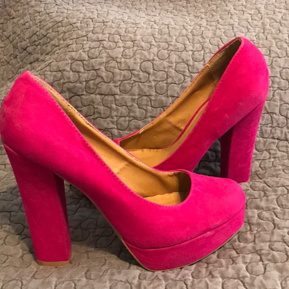 Quids HOT PINK platforms size 6.5