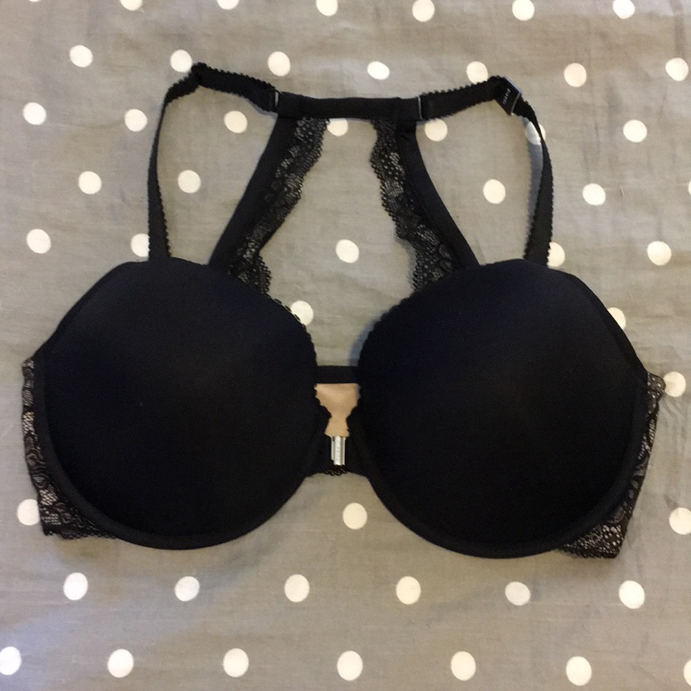 NWT Torrid Push-Up Lace Racerback Bra 44DD Black