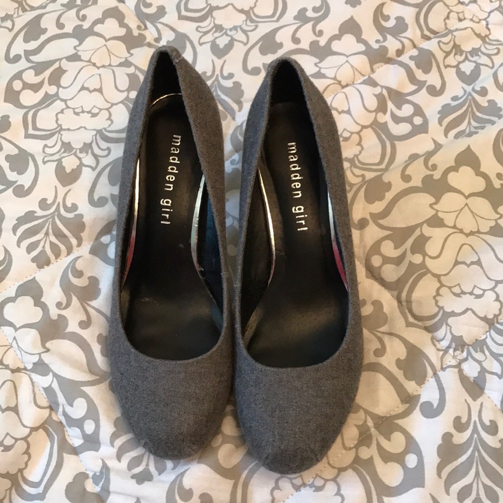 Madden Girl Grey Heels