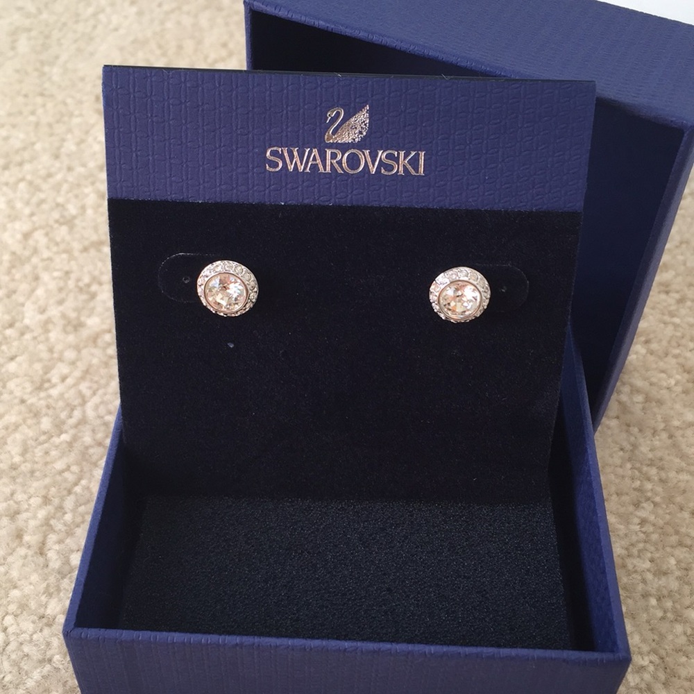 Swarovski crystal earrings for pierced ears