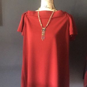 Size 14 off the shoulder red dress