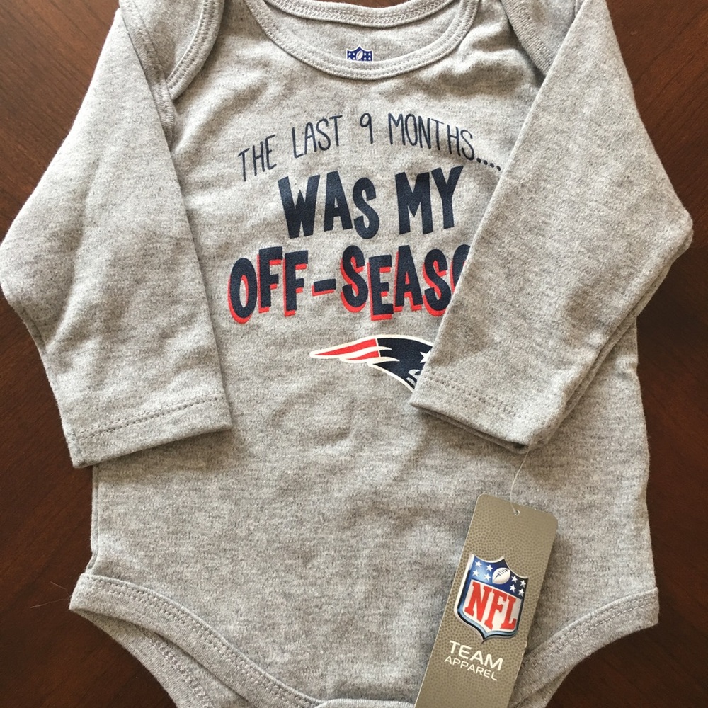 Patriots long sleeve onsie