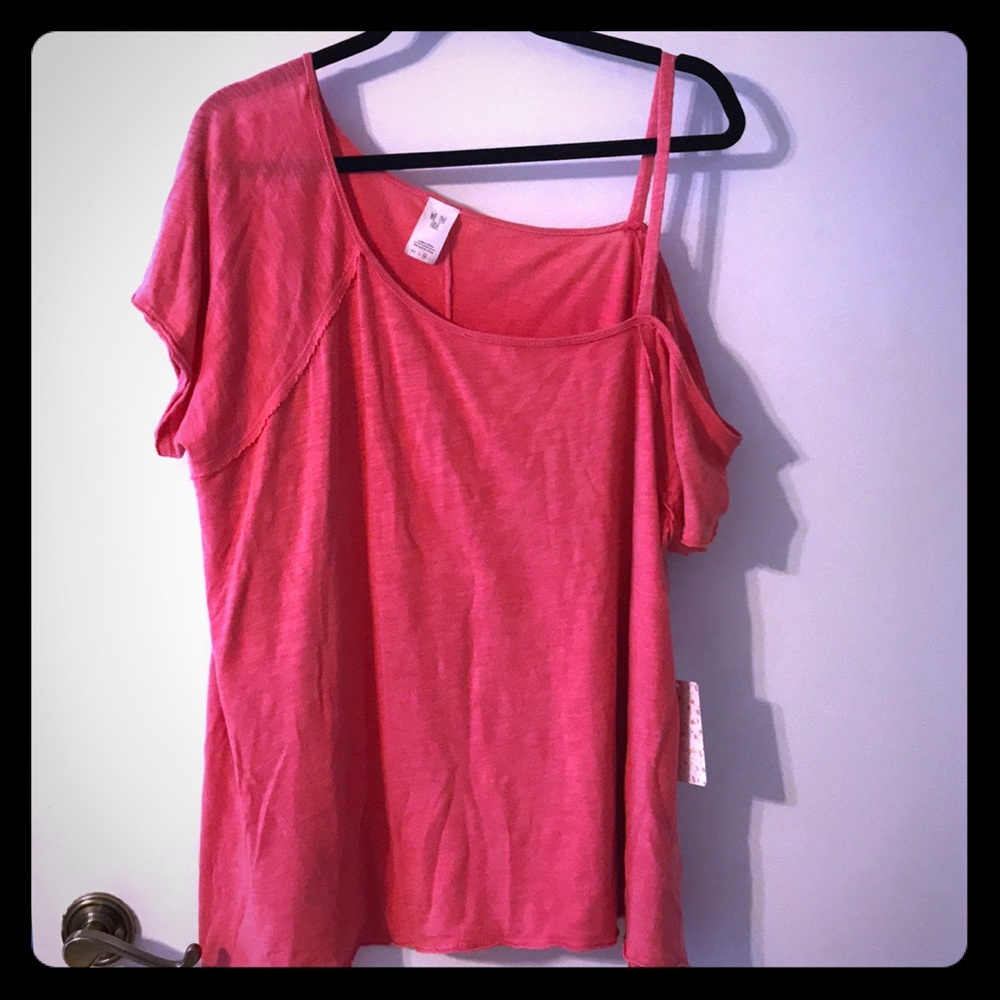 LE Free People Red Coraline Top Medium