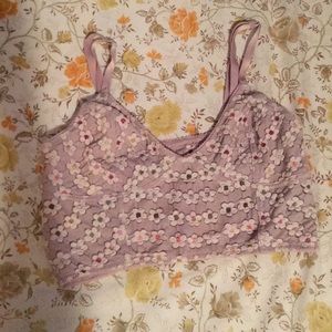 Flowery bralette! Free People