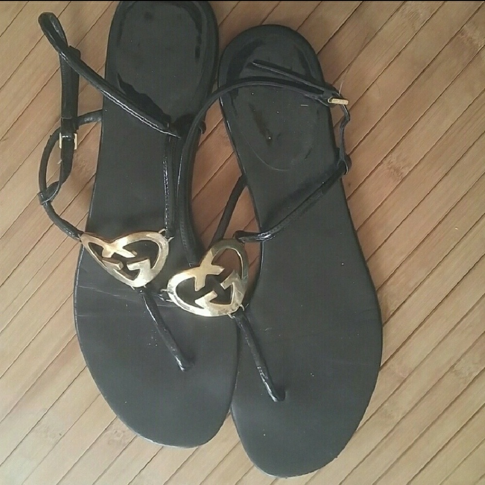 Authentic Gucci Patent Thong Sandals Size 9 w/Box! - Picture 2 of 7
