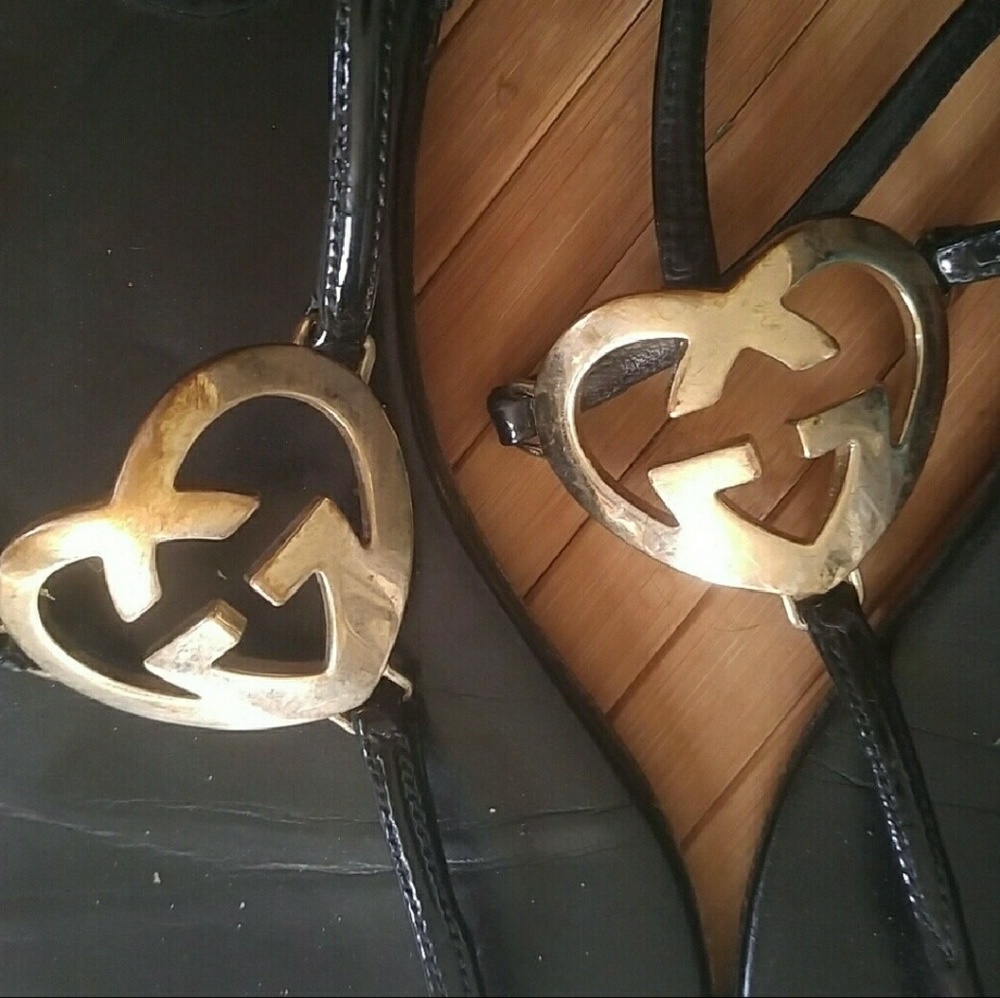 Authentic Gucci Patent Thong Sandals Size 9 w/Box! - Picture 4 of 7