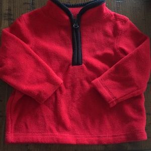 Fleece half zip jacket for baby