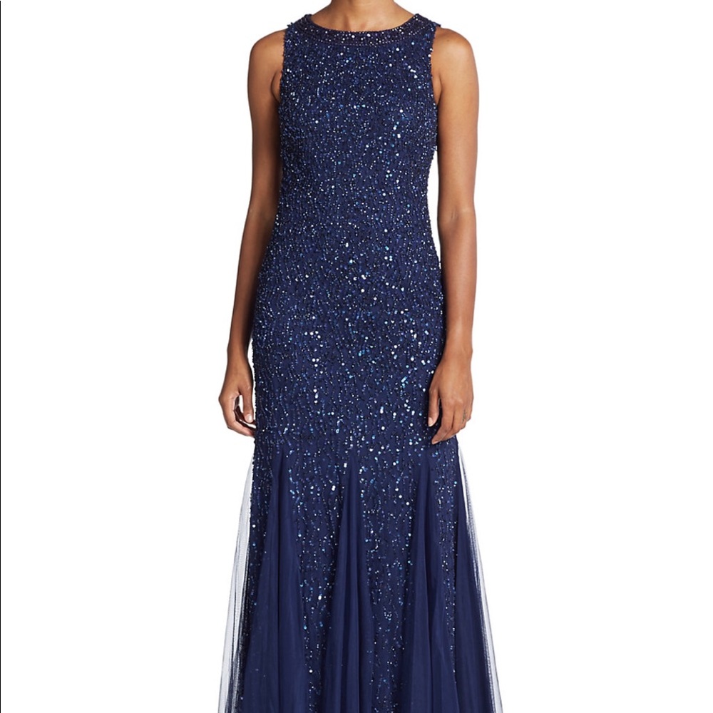 Aidan Mattox beaded gown