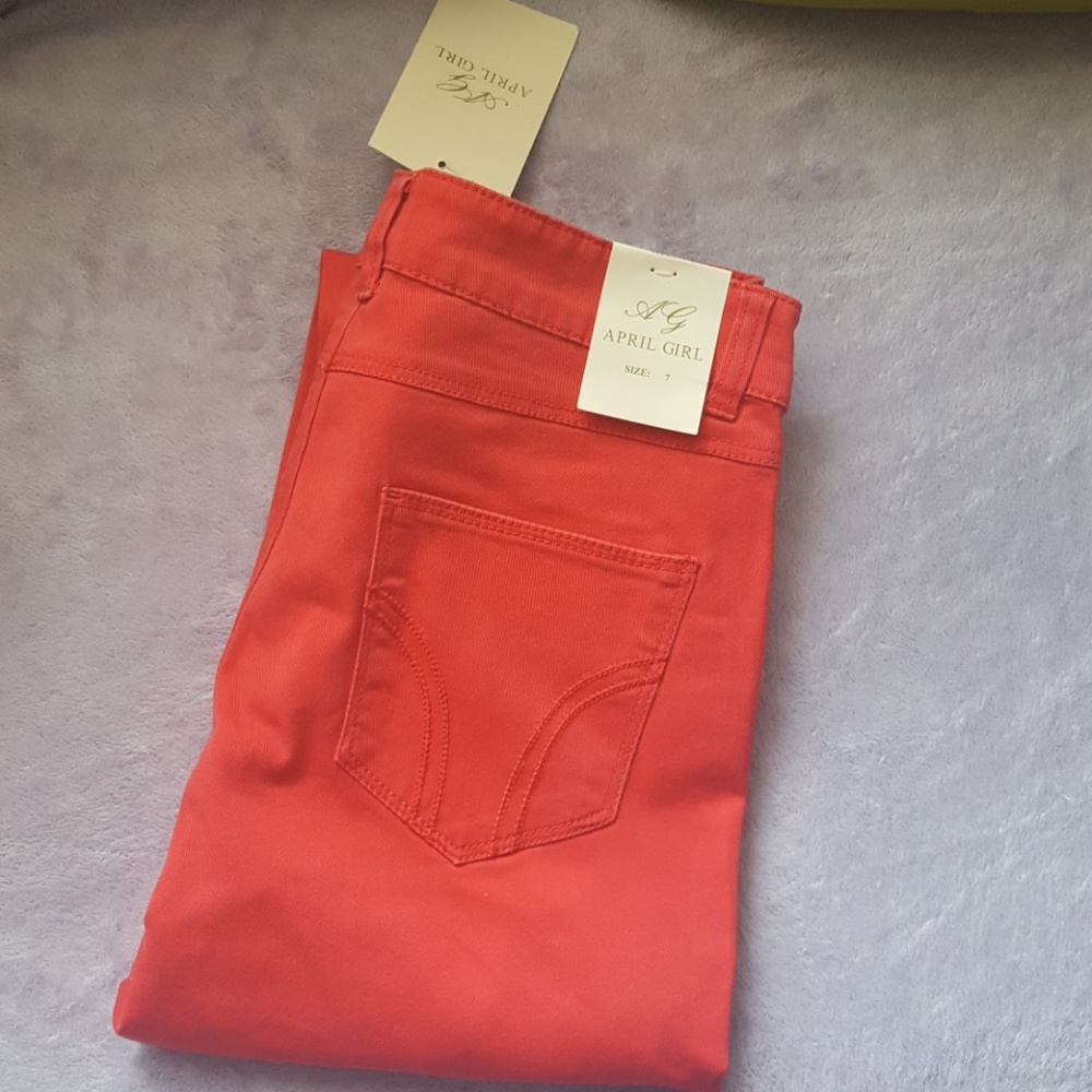 Coral Skinny Jeans