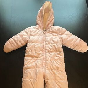 Super soft fleece lined baby snowsuit like new