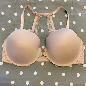 NWT Torrid Push-Up Lace Racerback Bra 44DD Cream