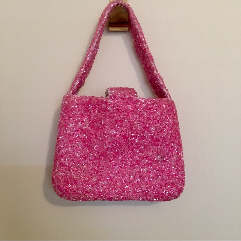 Auth MOYNA NY hand beaded evening bag