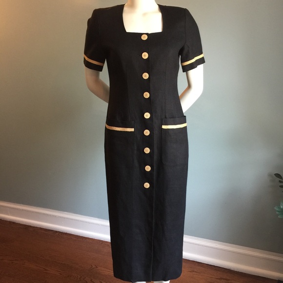 Liz Claiborne Dresses & Skirts - Liz Claiborne Black Linen Dress