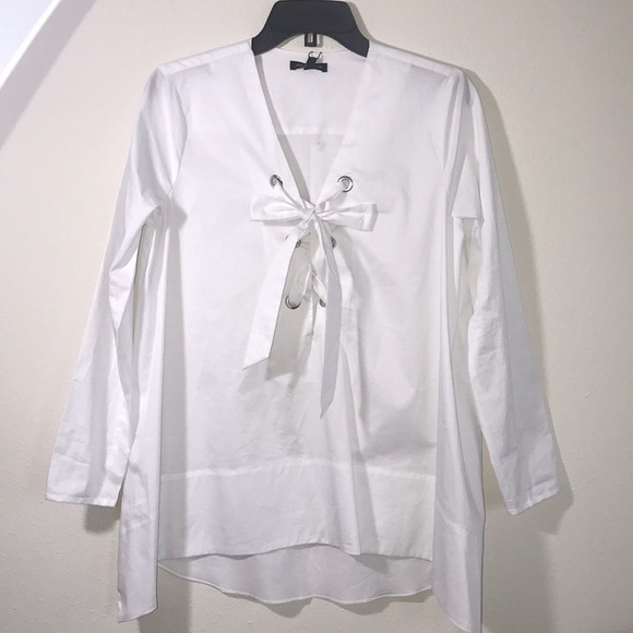 Athena Maria gorgeous white top size S - Picture 1 of 5