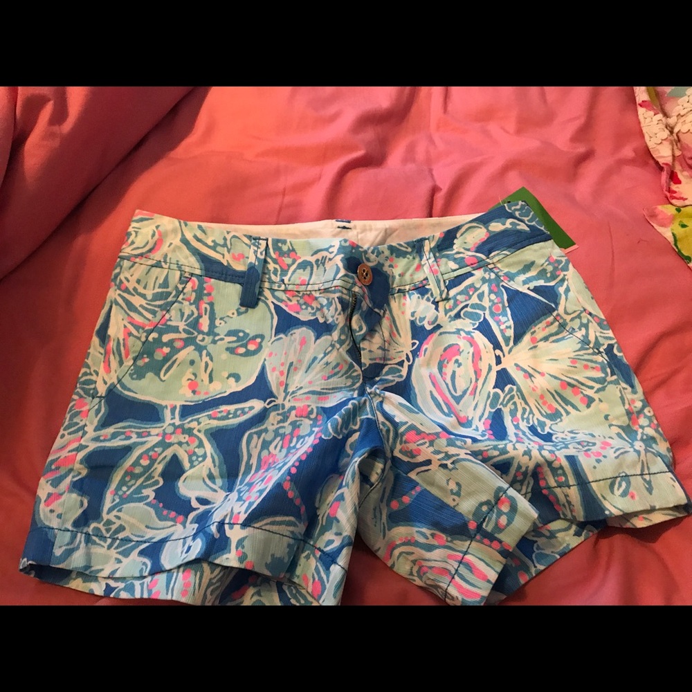 Lilly pulitzer Callahan shorts size 4 nwt