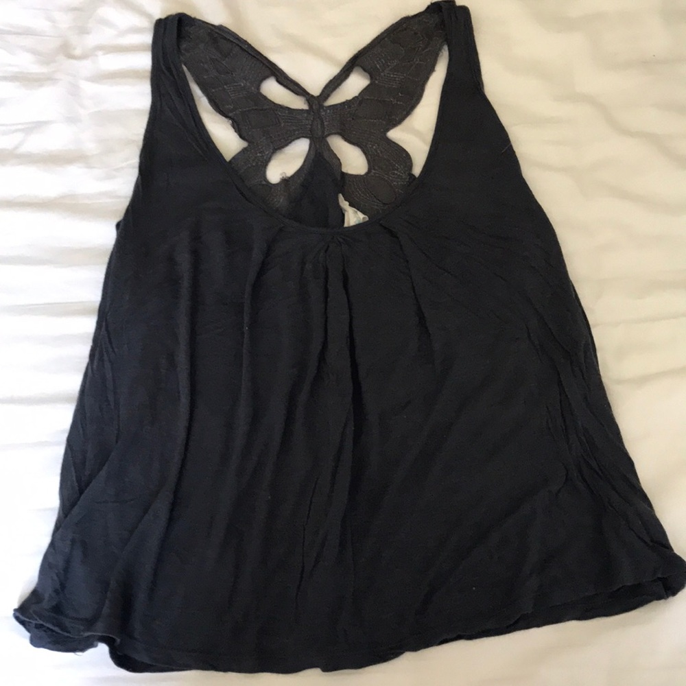 Cute sequence razor back tank.