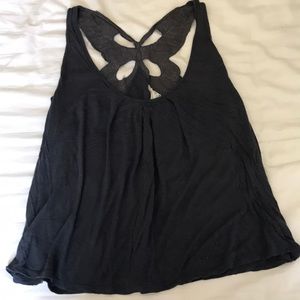 Cute sequence razor back tank.