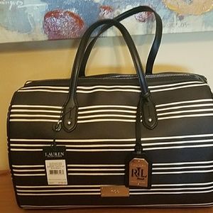 Brand new Ralph Lauren barrel satchel