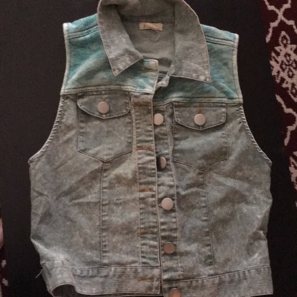 Vest. Blue. Vintage.