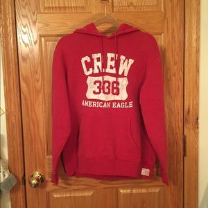 Red American Eagle Crew Sweatshirt/Hoodie