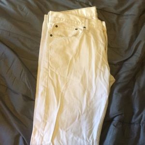 Levi 514 white jeans