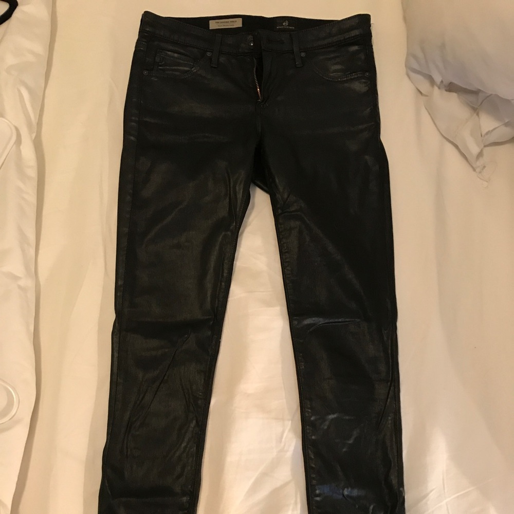 AG leatherette jeans 25