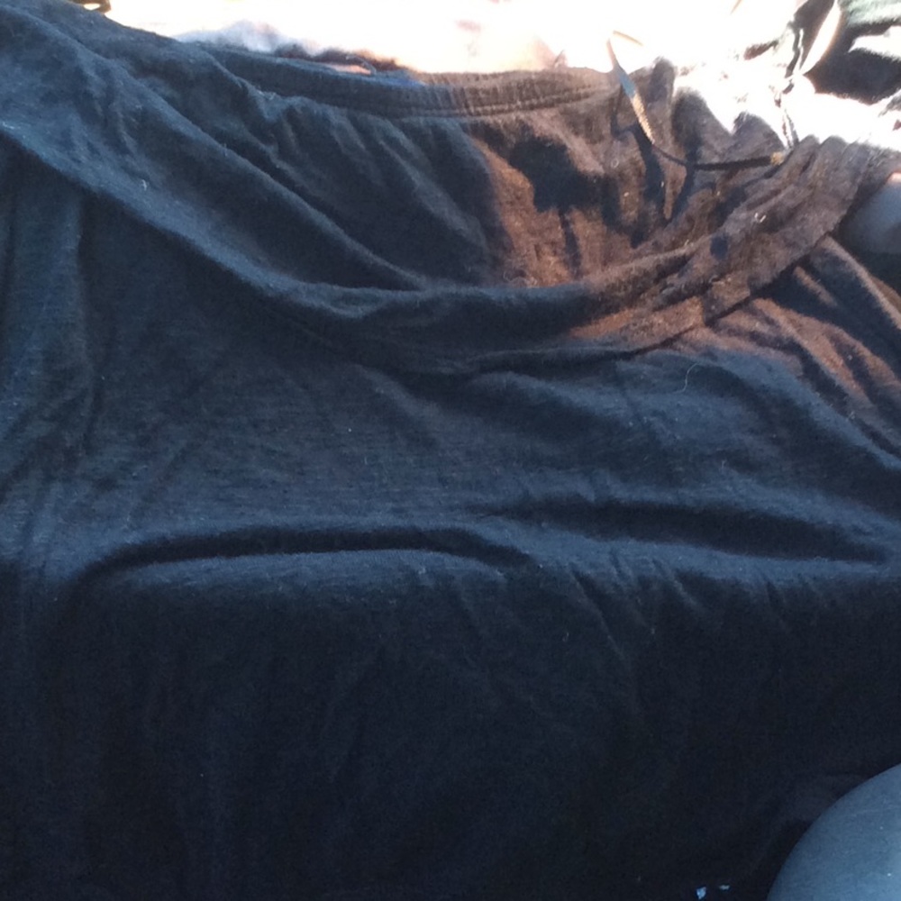 Black blouse top that does shrink