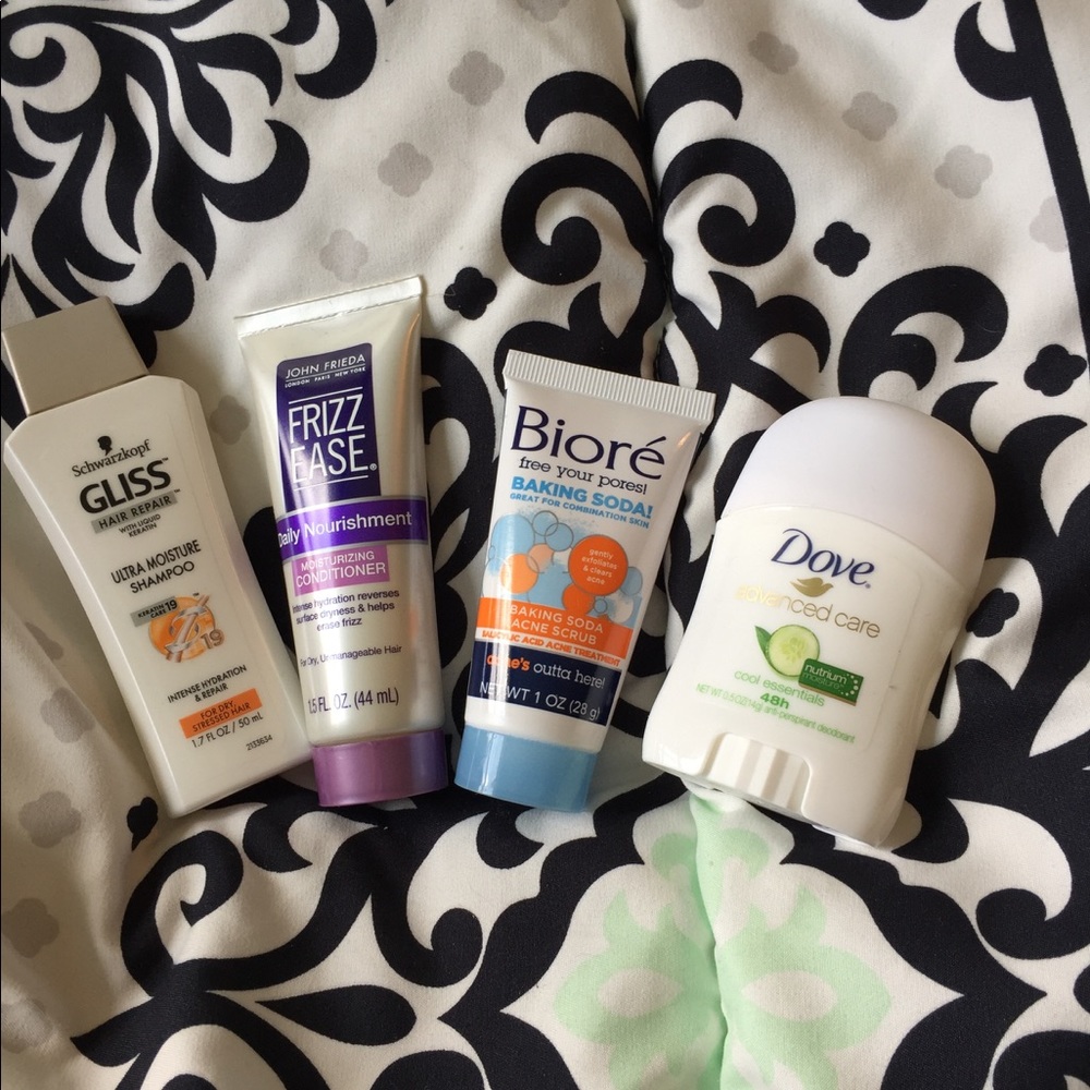 Sample size beauty products