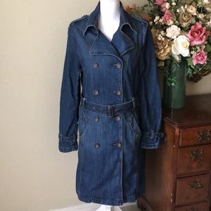 Esprit De Corp Denim Trench Coat