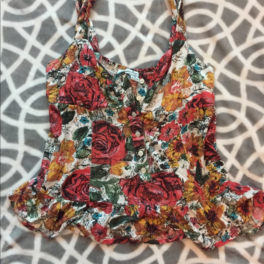 American Rag front button tank top