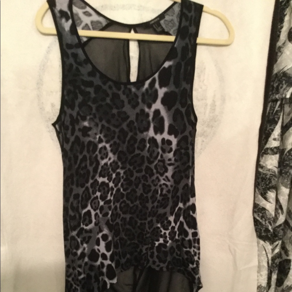 Forever 21 tank top sheer back. Small
