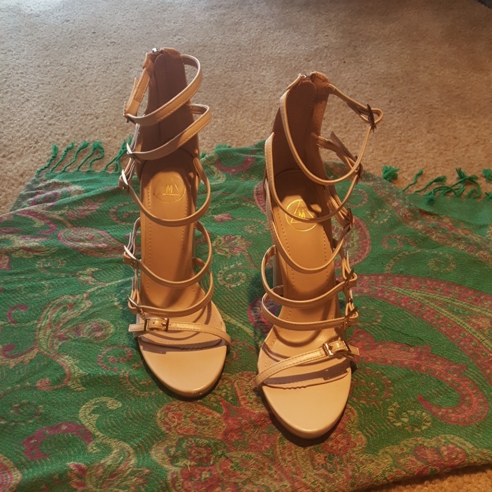 Missguided block heel sandals
