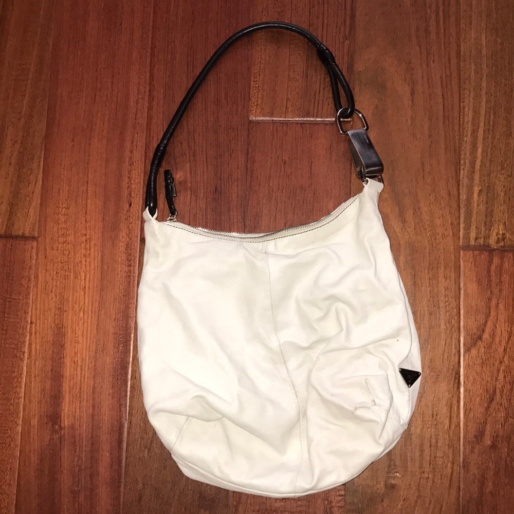 White Leather Prada Bag