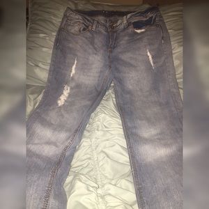 ALLOY Royal Blue Juniors Distressed Jeans