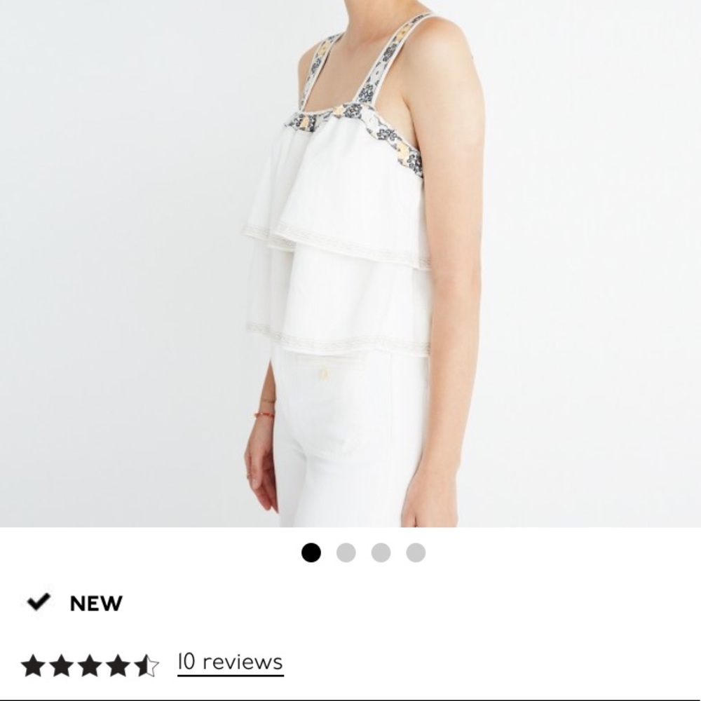 Madewell embroidered top