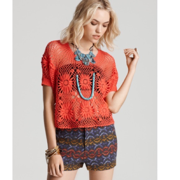 [Free People] Romantics Bloom Crochet Top - Picture 2 of 8