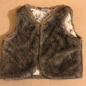 Baby fur vest