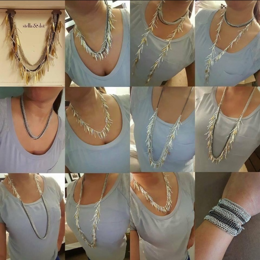 Stella and dot freya fringe necklace